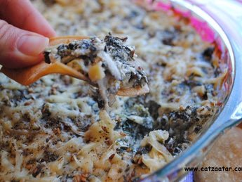 Hot Spinach, Swiss, and Zaatar Dip