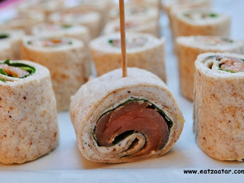 Smoked Salmon and Zaatar Pinwheels