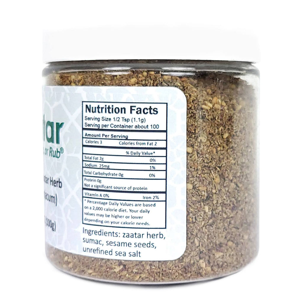 Zaatar Spice Mix with Genuine Zaatar Herb Gluten Free and Filler
