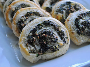 Creamy Spinach & Zaatar Pinwheels