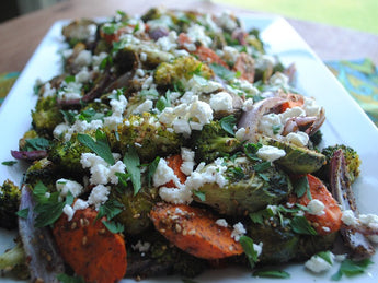 Zaatar Roasted Vegetables with Goat Cheese